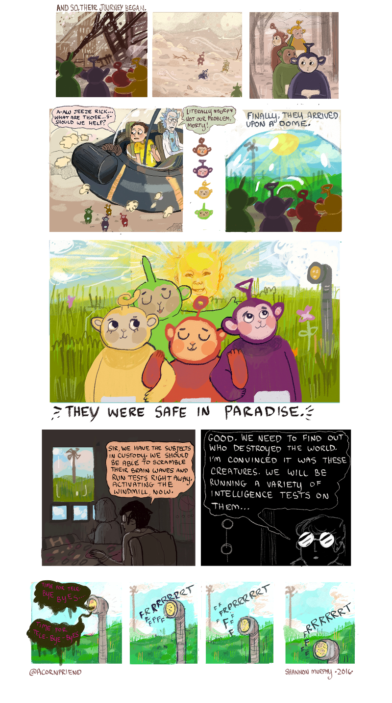 Illustration for article titled This Teletubbies prequel reveals an apocalyptic origin story